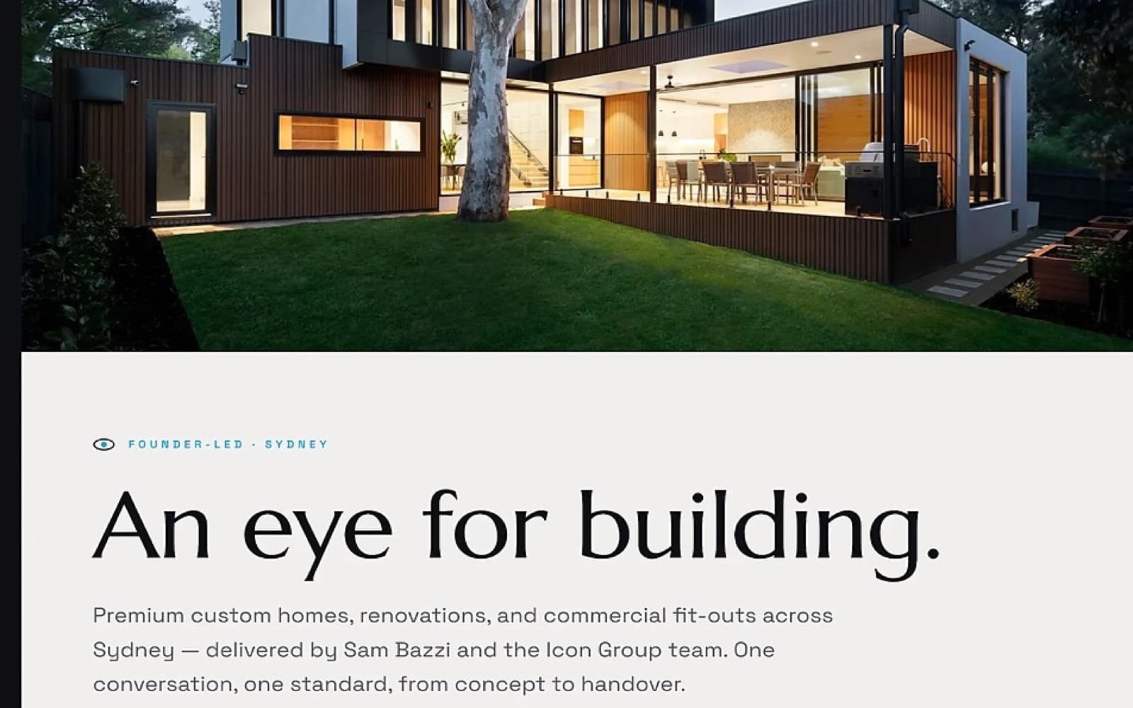 Icon Group Construction website