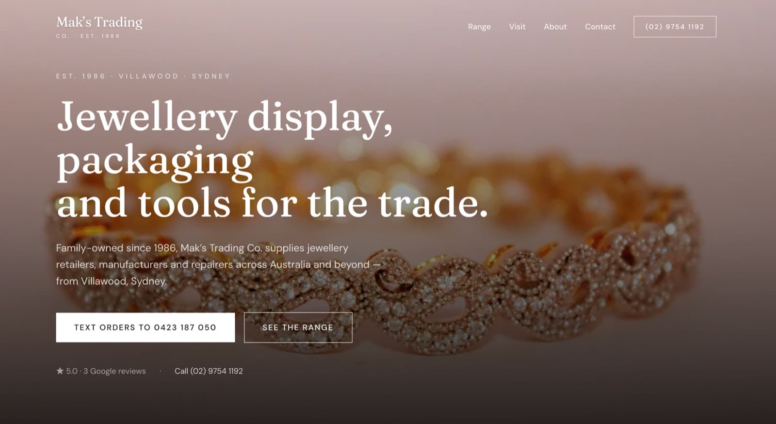 Mak's Trading Co. concept site