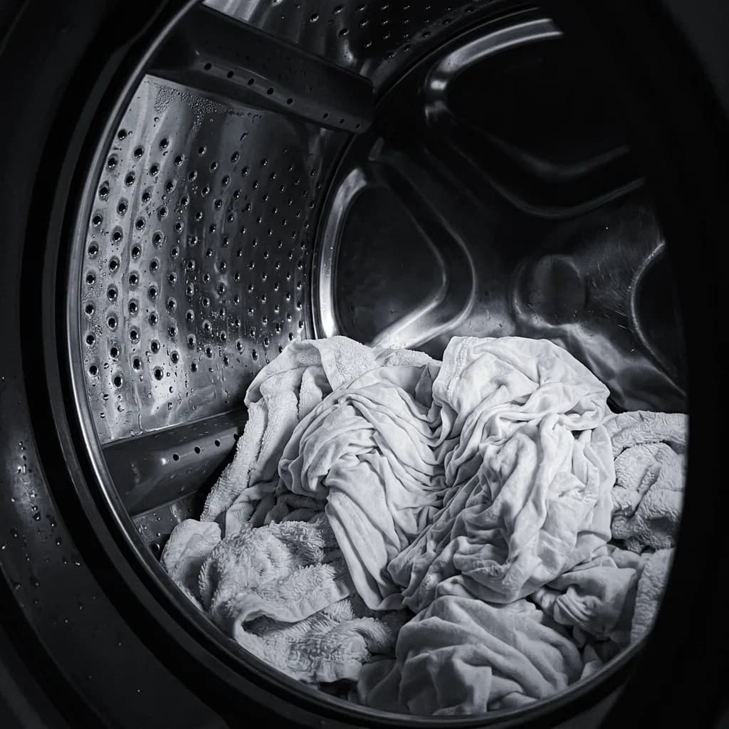 Washing machine drum interior — illustrative