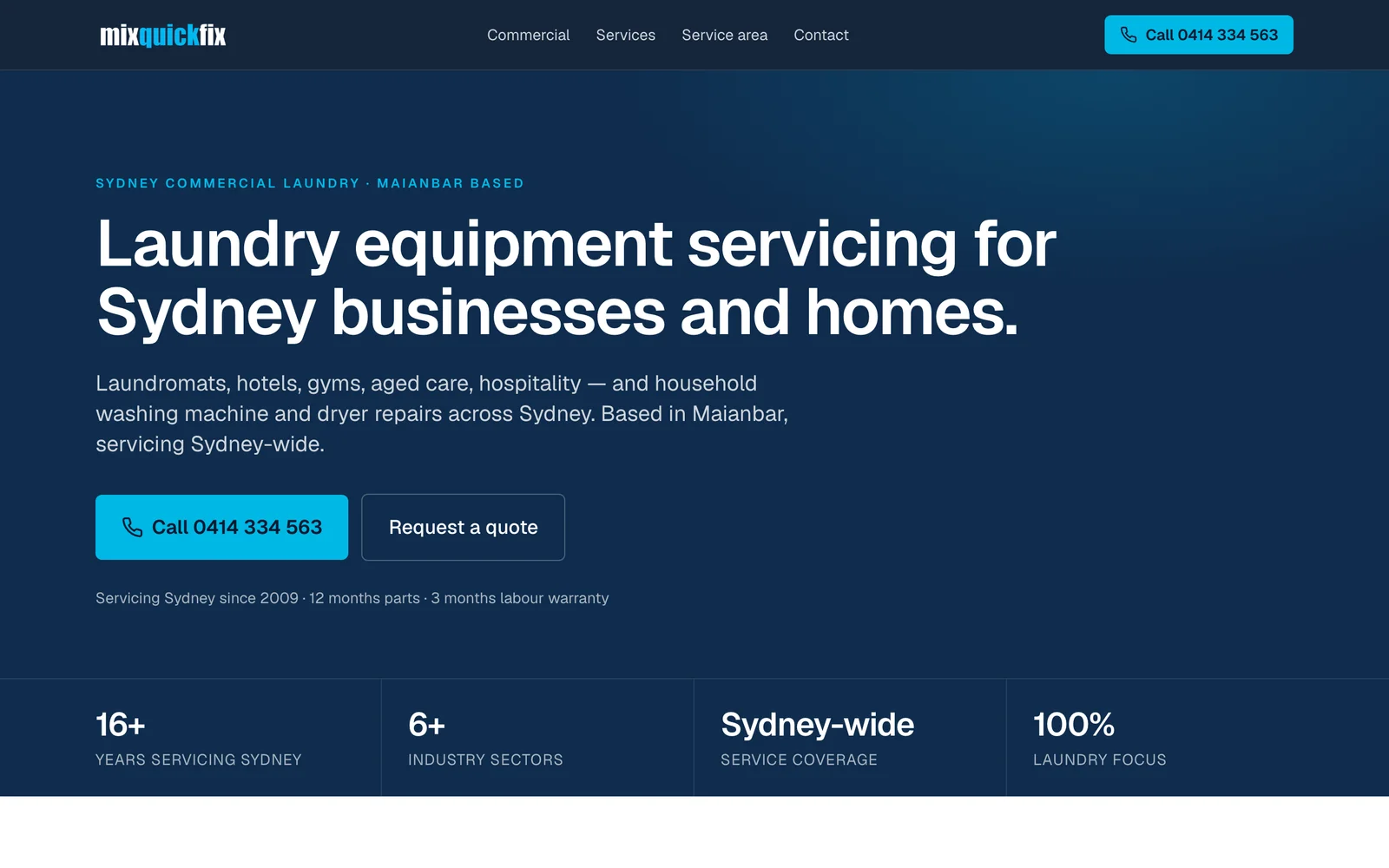 Mix Quick Fix website