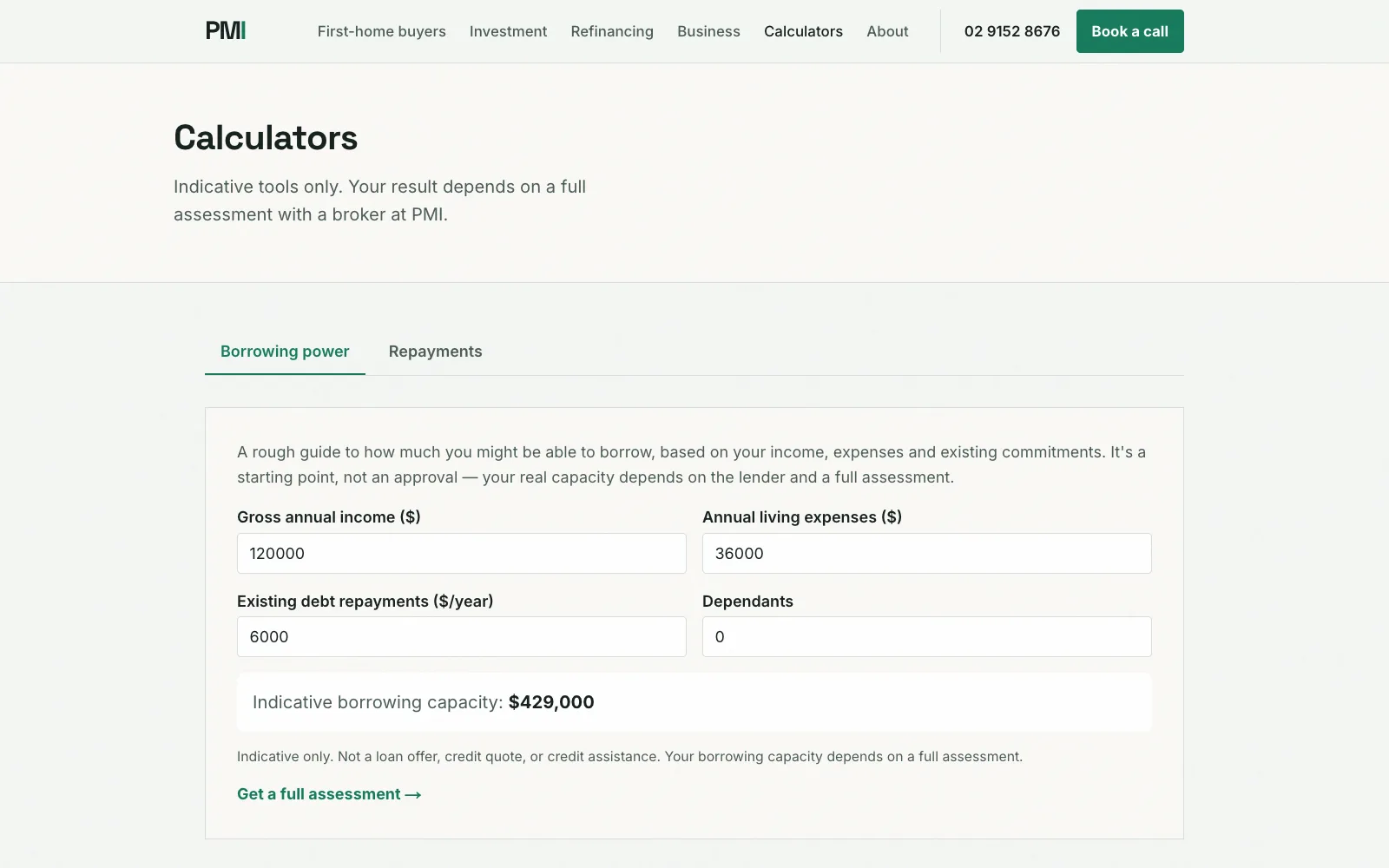 Professional Mortgage Investment borrowing-power and repayment calculators